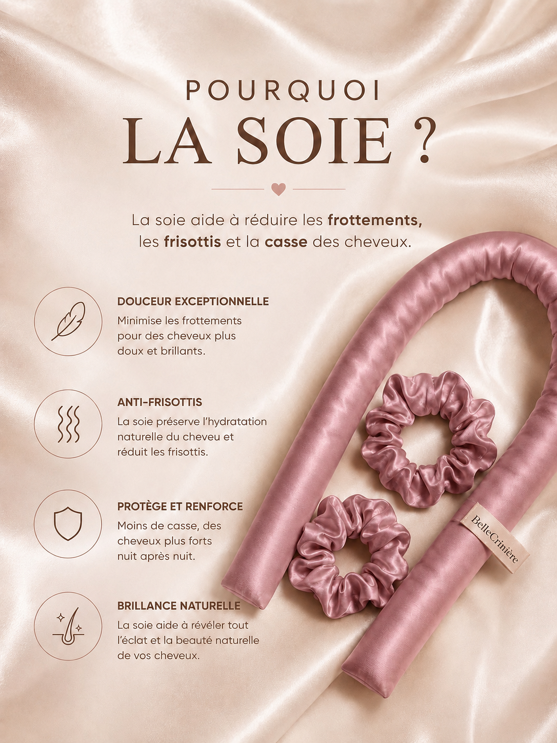 Boucleur en soie BelleCrinière